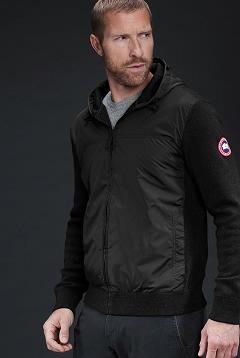 Ropa Canada Goose Hombre Outlet - WindBridge Sudadera Con Capucha Negros FY4063921